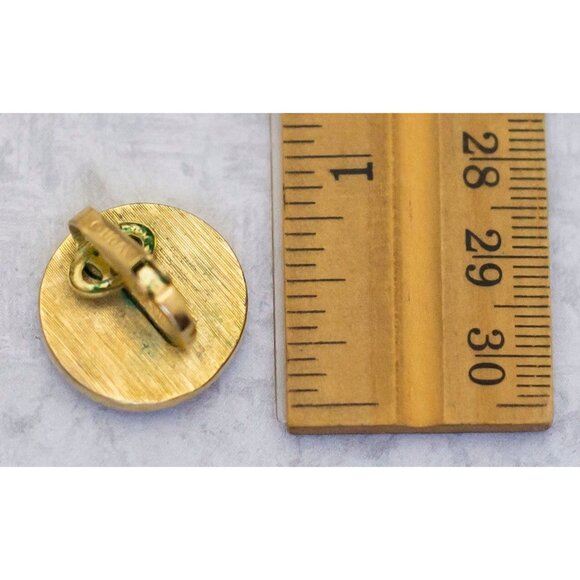 Vintage White Circle Gold Tone Faux Pearl Clip On Earrings by Avon - CS1 - Picture 2 of 2